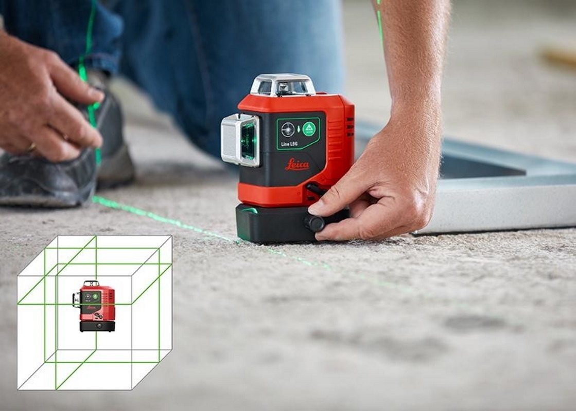 Niveau laser à lignes vertes Leica Lino pour travaux intérieurs